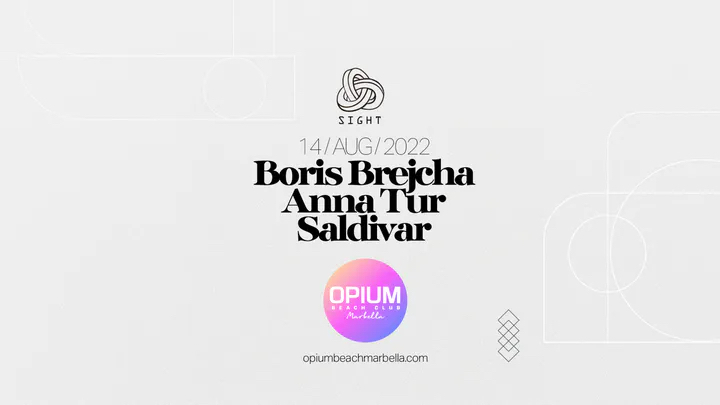 SIGHT with Boris Brejcha, Anna Tur, Saldivar - Flyer front