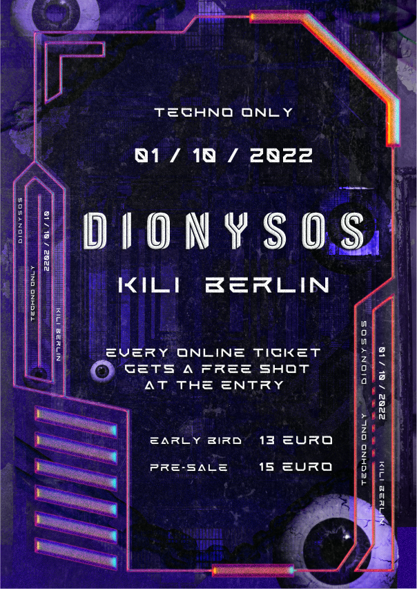 DIONYSOS - Flyer front