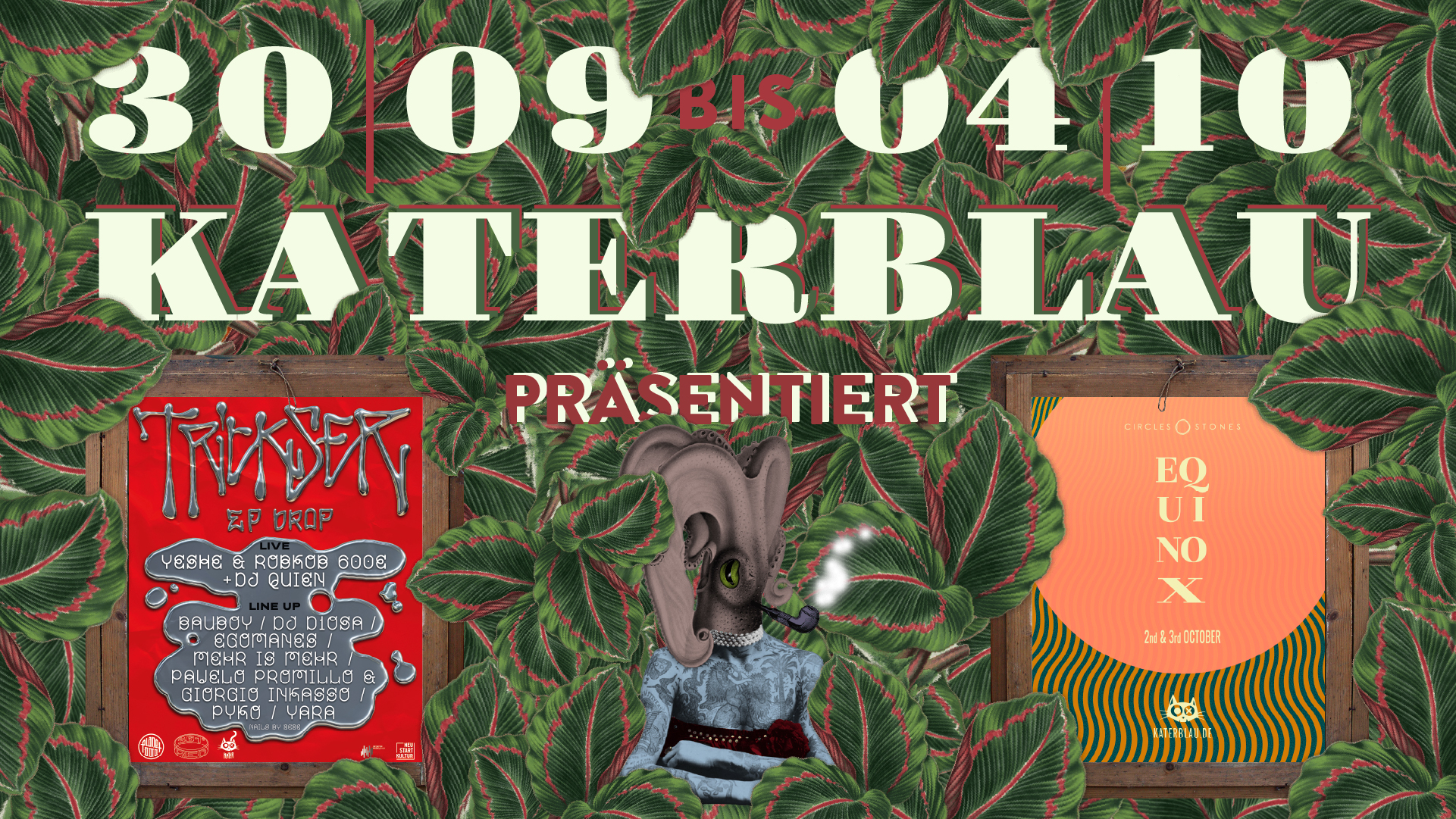 KaterBlau präsentiert 361° Records und Circles & Stones - Flyer front