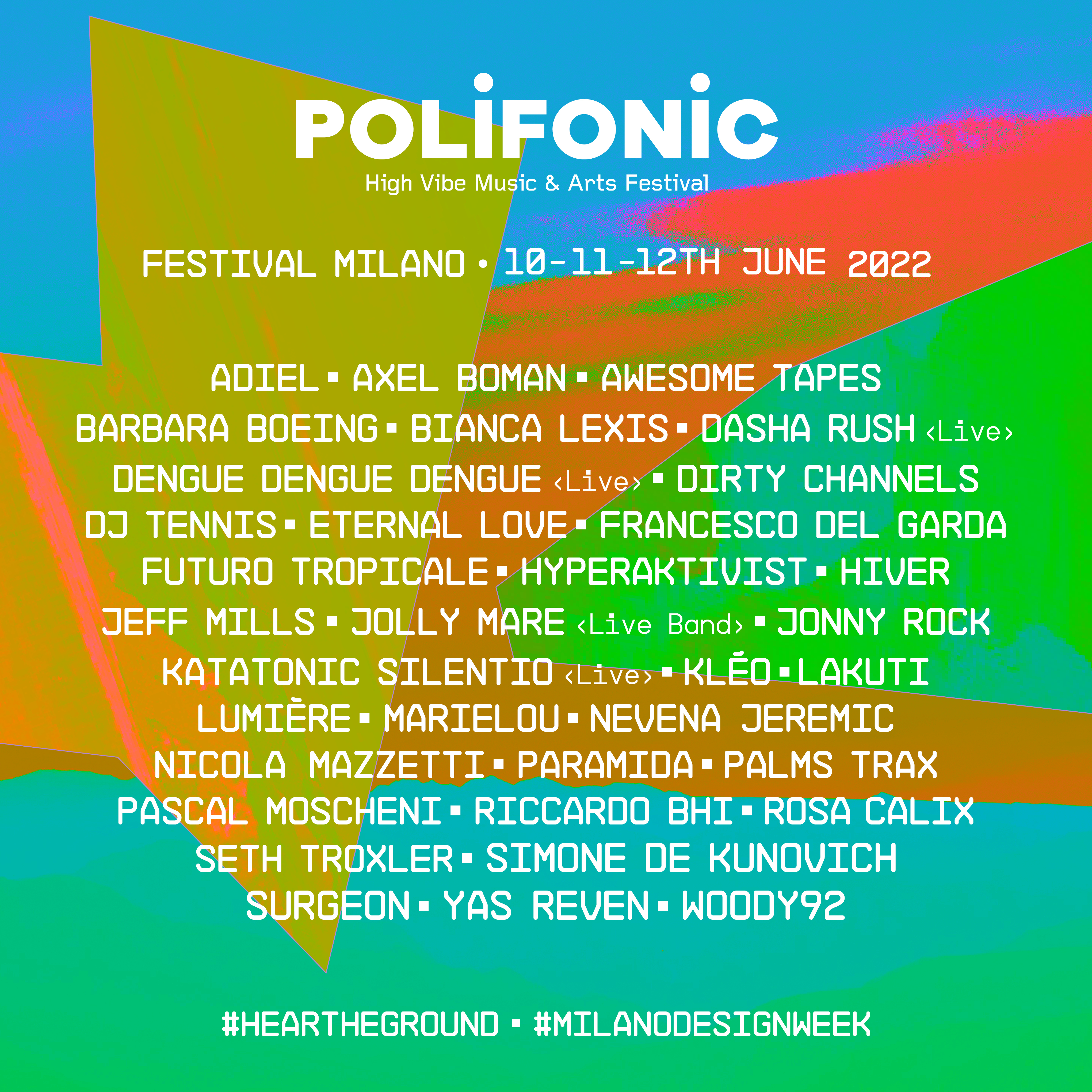 Polifonic Festival Milano - Flyer front