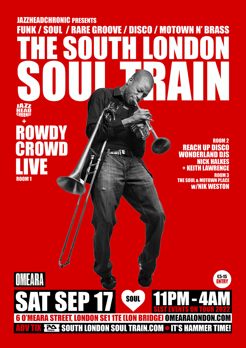 The South London Soul Train with Old School Funky Family (Live) - Flyer back