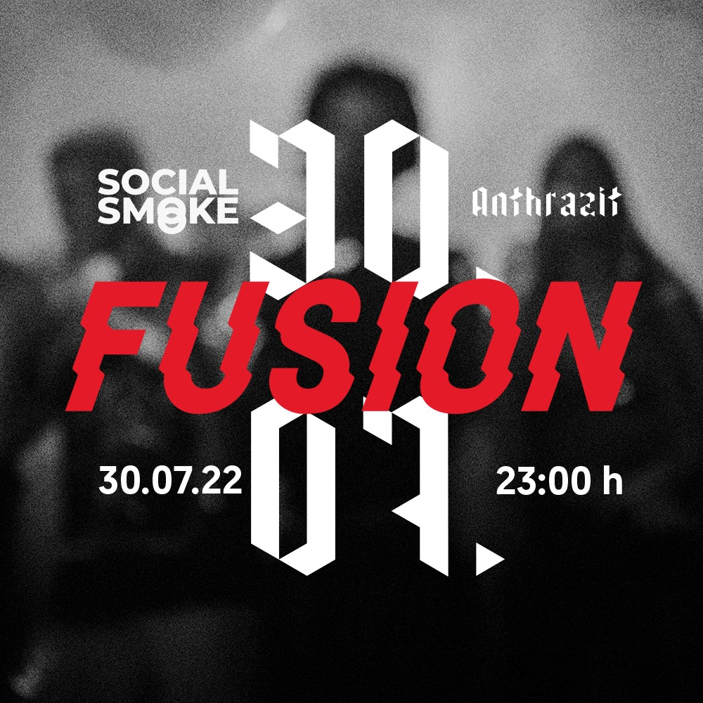SOCIAL SMOKE x ANTHRAZIT - Flyer front