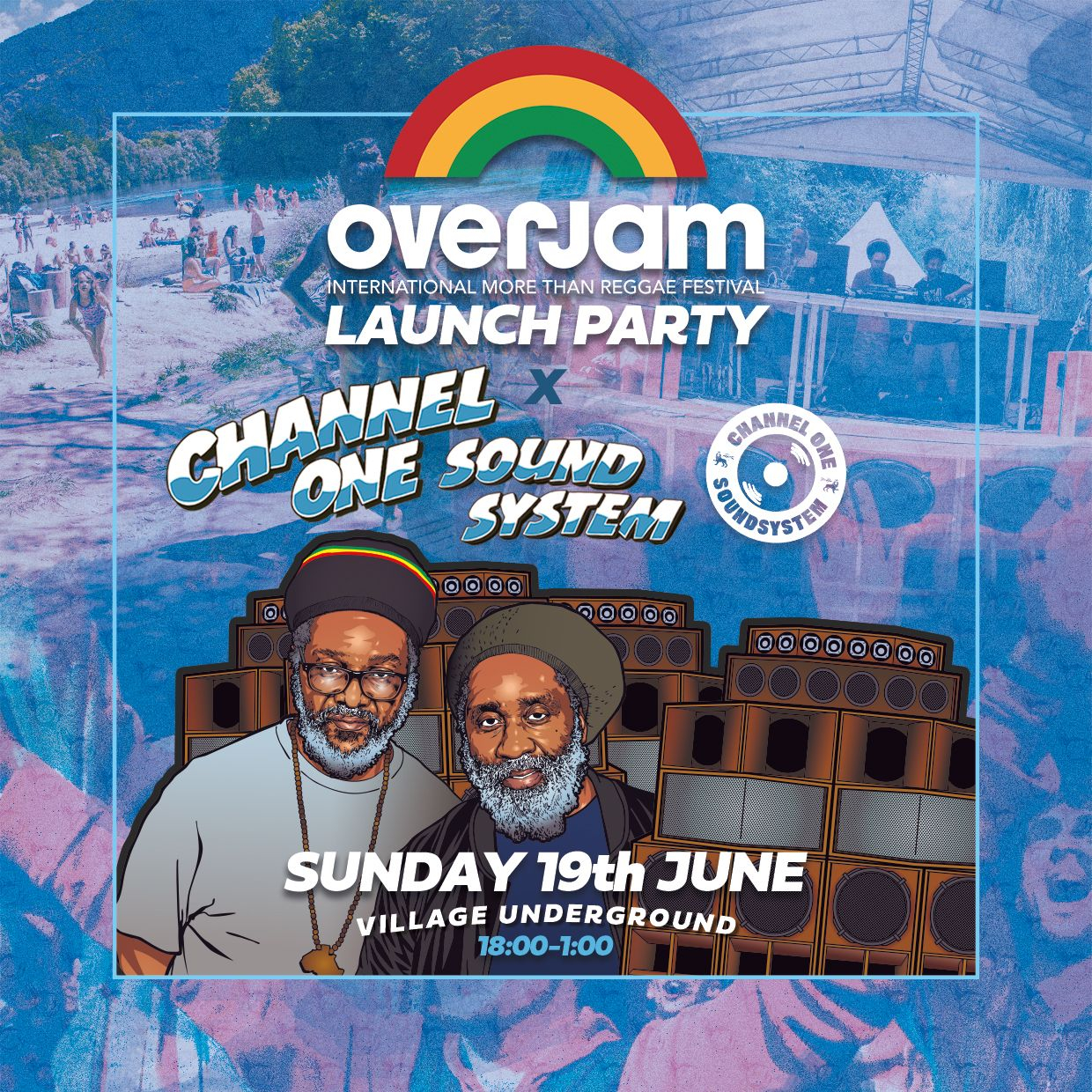 [POSTPONED] Overjam Festival Launch Party w/ Channel One Sound System - Flyer back