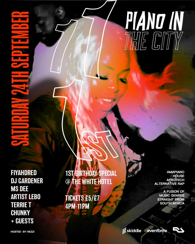 PiTC W/ Fiyahdred, Chunky, Ms Dee, Artist Lebo, Terrie T, DJ Gardener + Special Guests - Flyer front