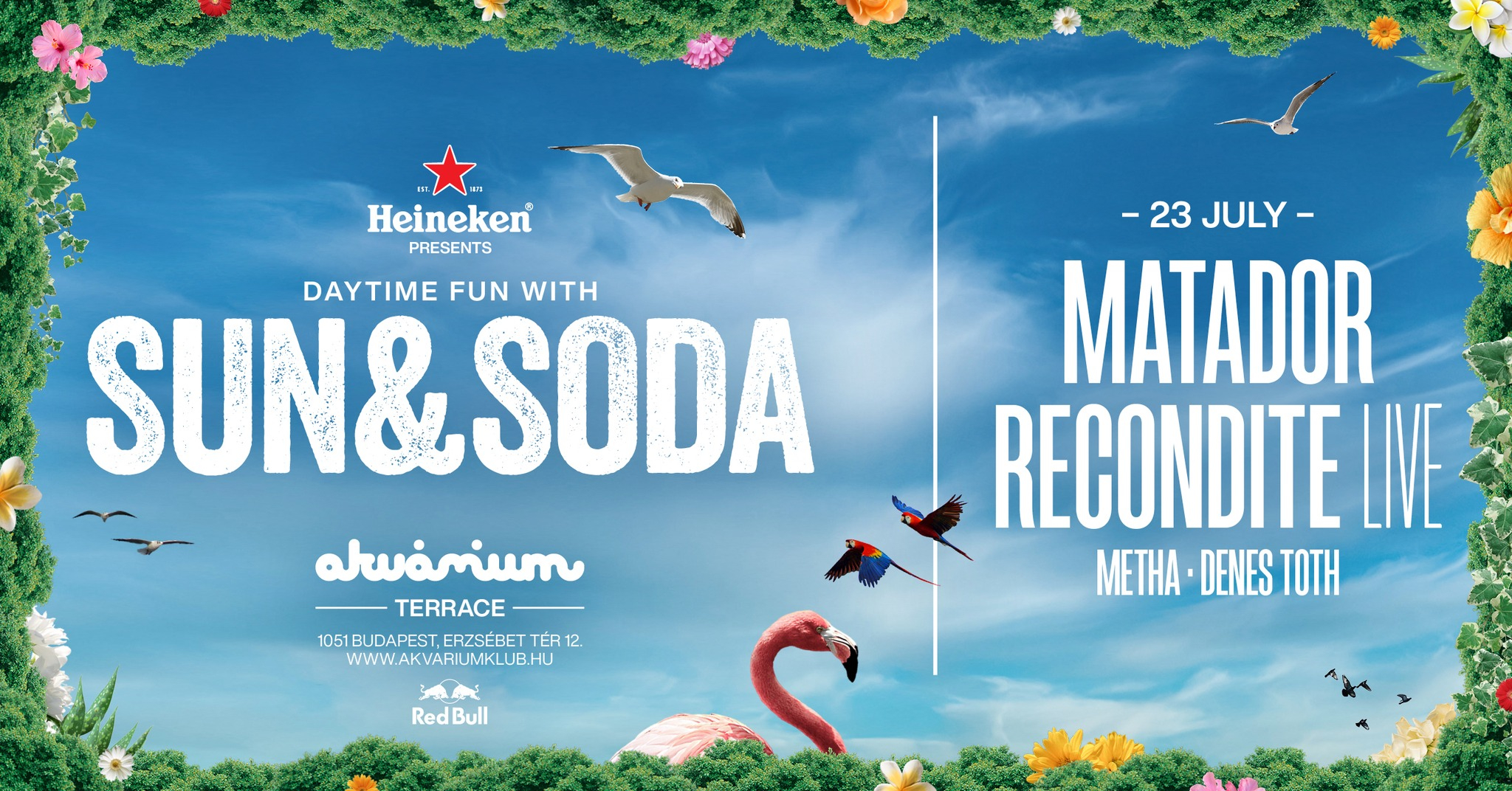 Sun & Soda 2022 with Matador & Recondite (Live) - Flyer front