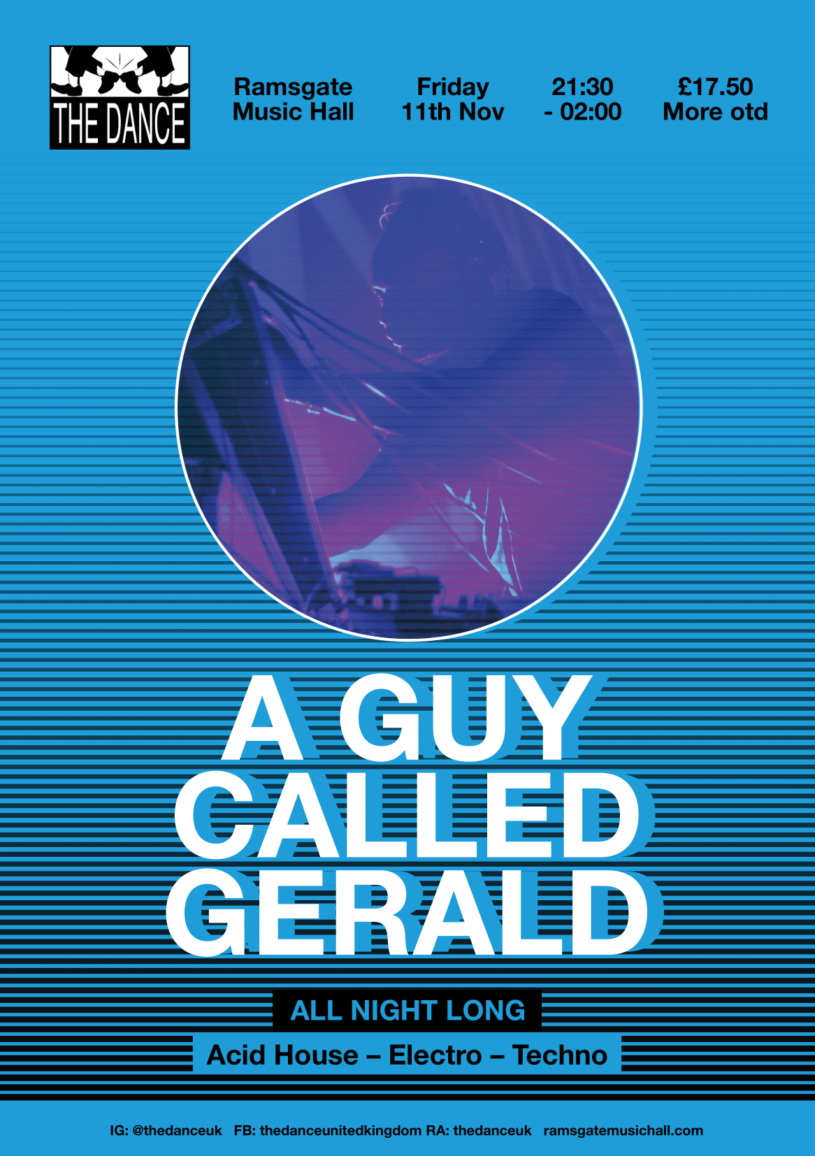 The Dance with A Guy Called Gerald All Night Long - Flyer front