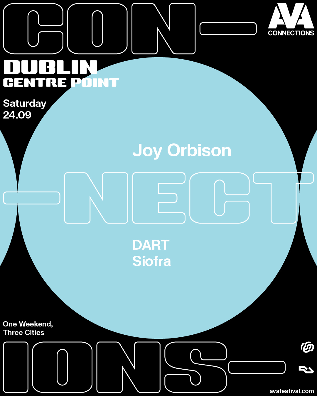 AVA Connections - Dublin: Joy Orbison, DART, Síofra - Flyer front
