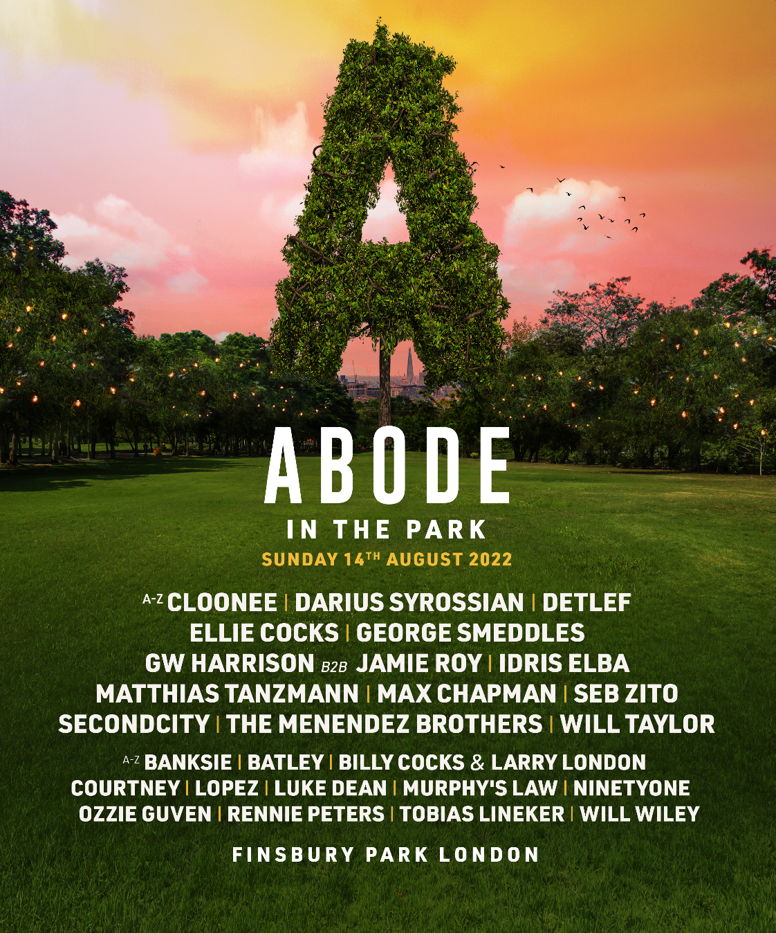 ABODE In The Park London - Flyer front