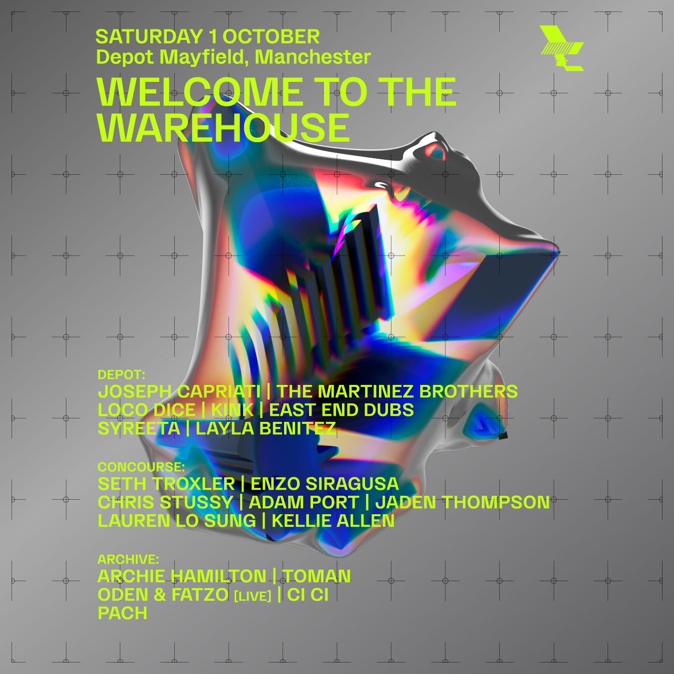 Welcome to the Warehouse - Flyer front