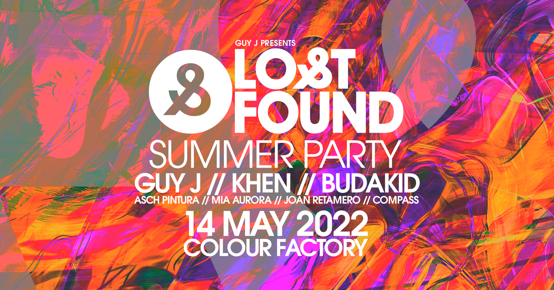 Lost & Found Summer day party with Guy J, Khen, Budakid - Flyer front