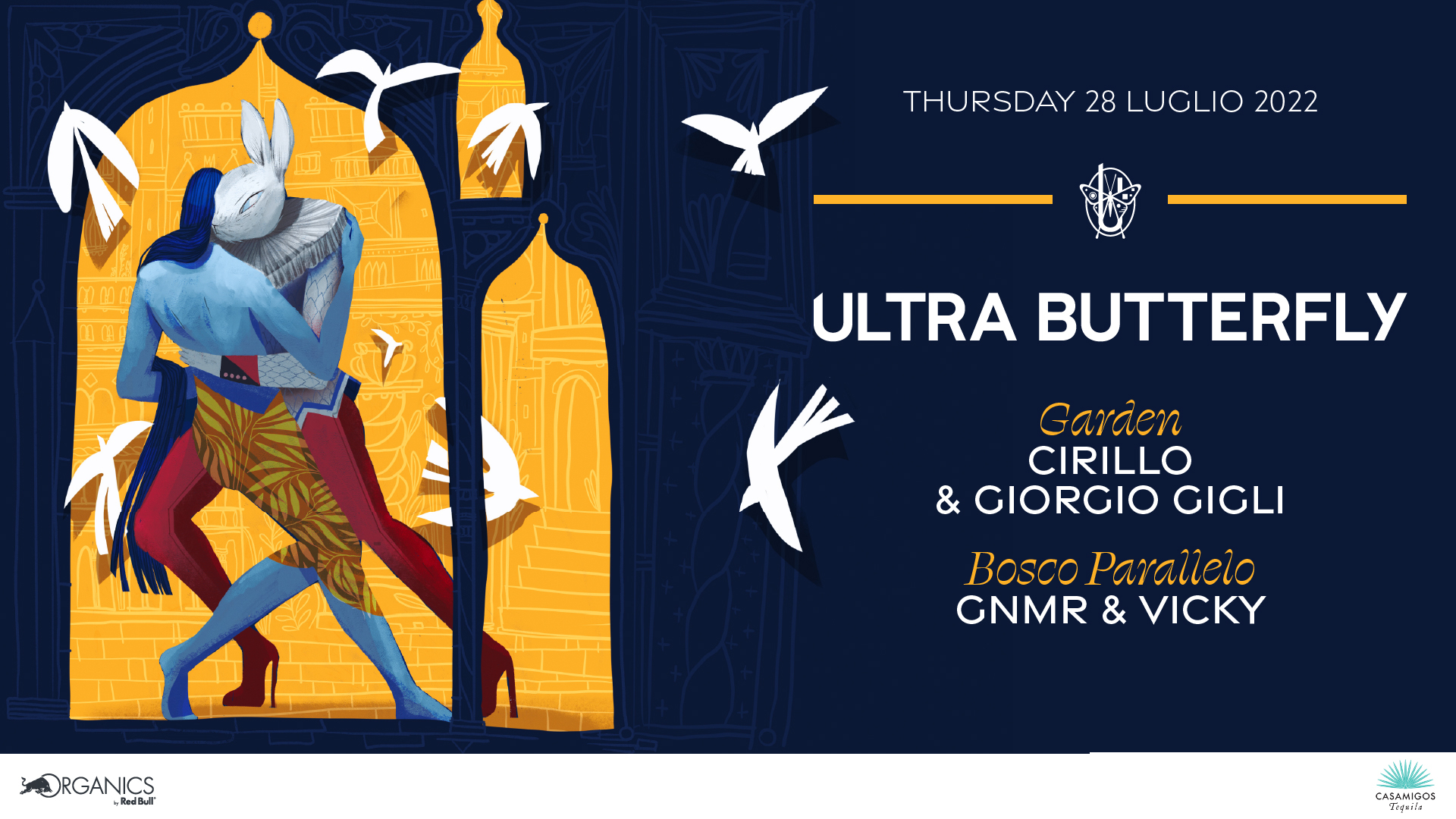 Ultra Butterfly: Cirillo, Giorgio Gigli, GNMR, Vicky - Flyer front