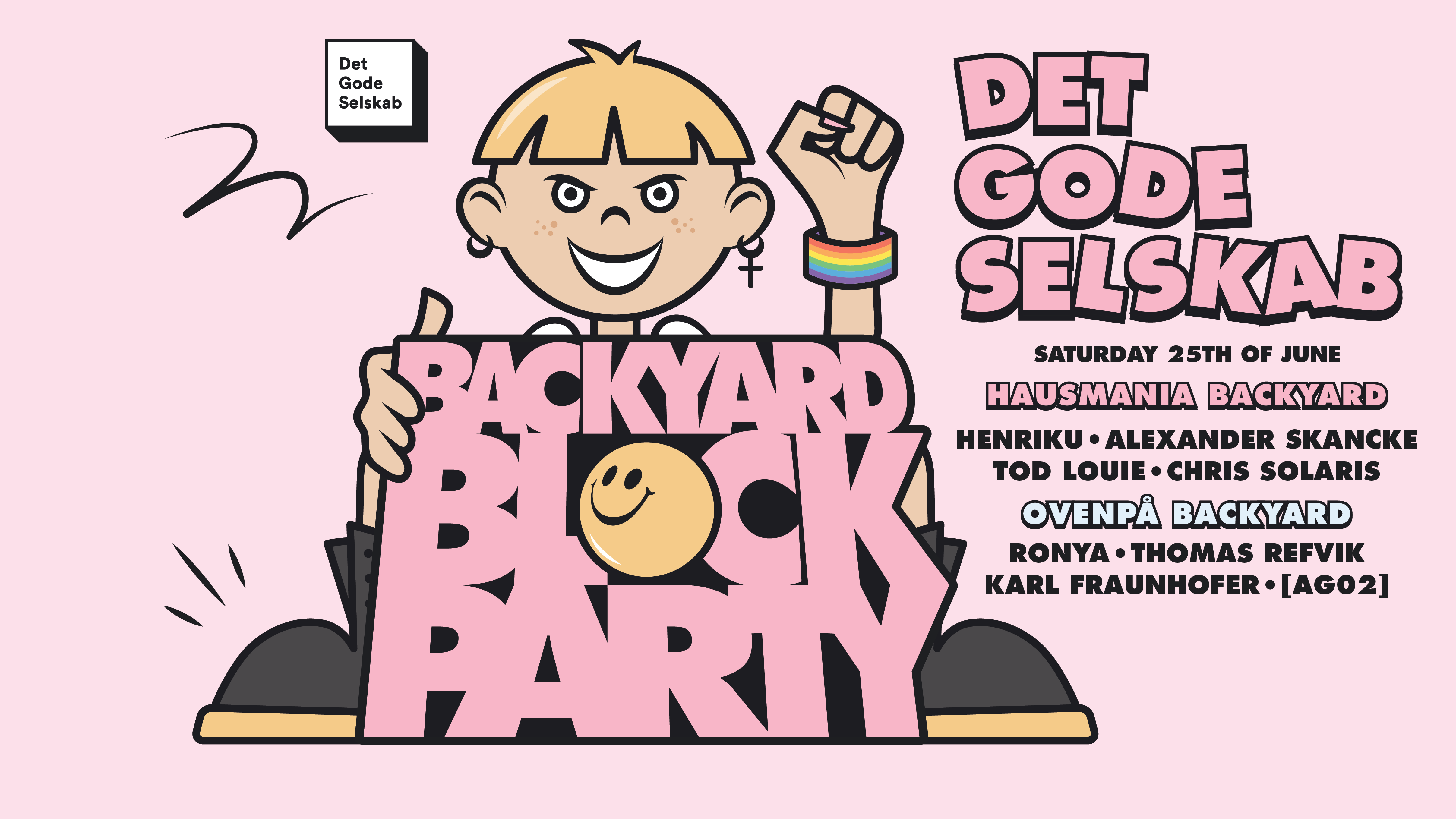 Det Gode Selskab - Backyard Block Party (Pride) - Flyer back