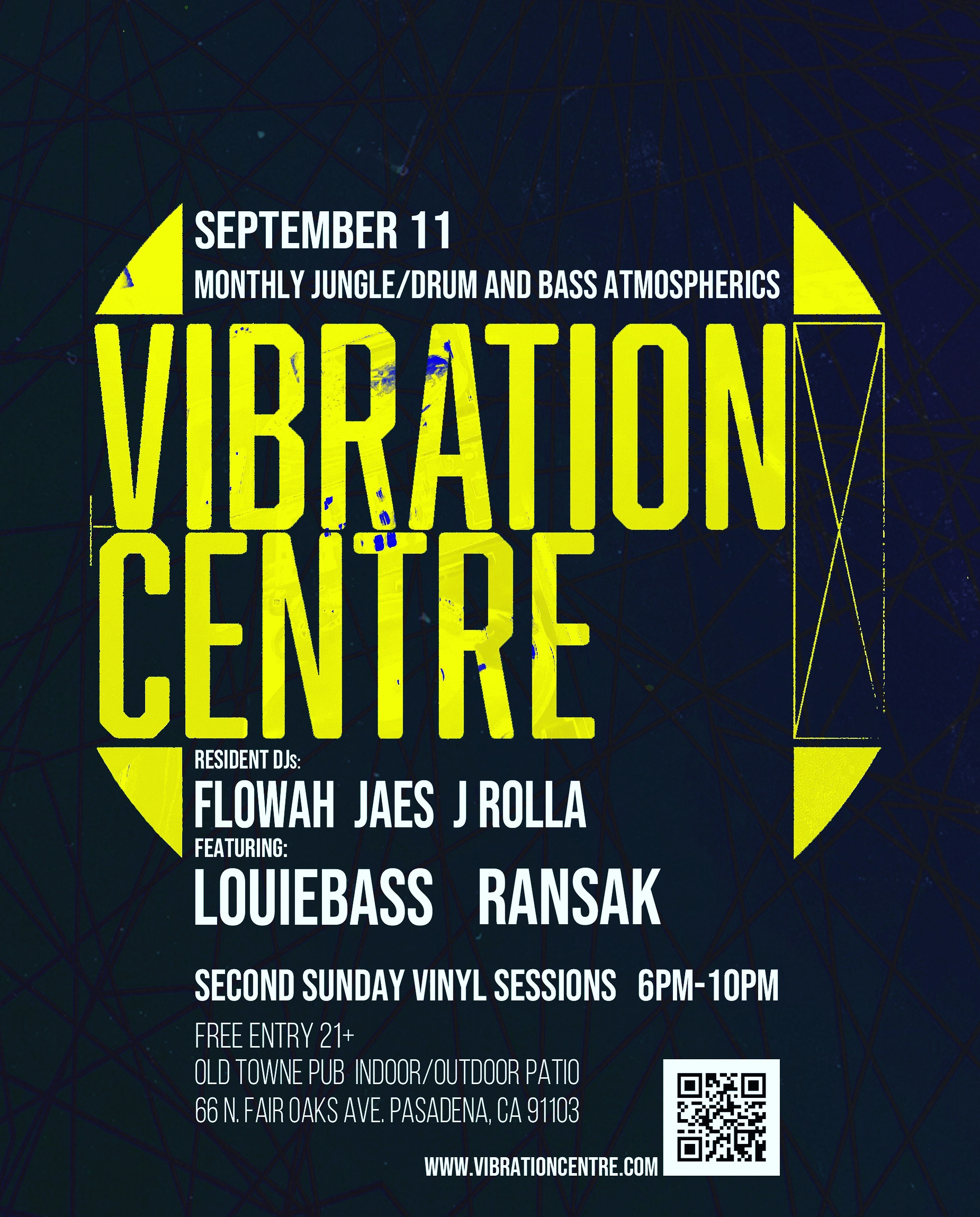 Vibration Centre Drum&Bass Atmospherics feat. LOUIEBASS / RANSAK - Flyer front