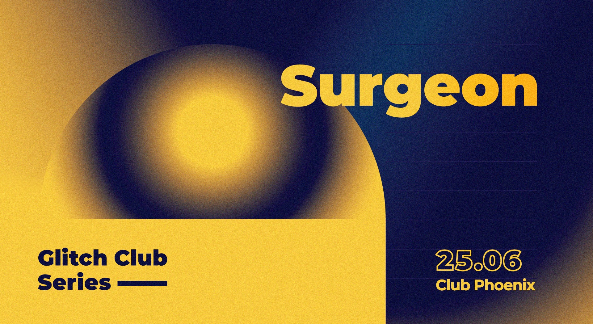Glitch Club Series: Surgeon - Flyer front