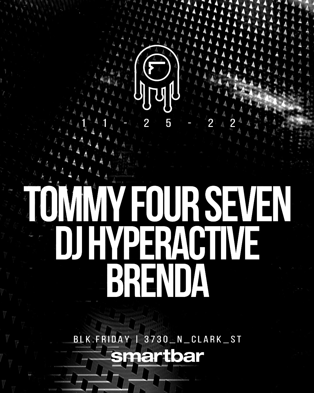 Obscure + Format welcome Tommy Four Seven * DJ Hyperactive * Brenda - Flyer front