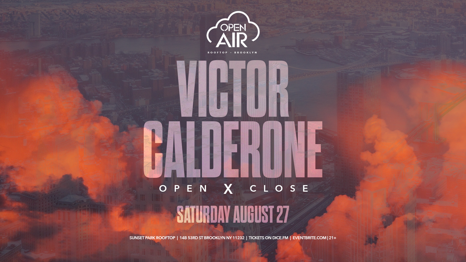 Victor Calderone - Open To Close - Flyer front