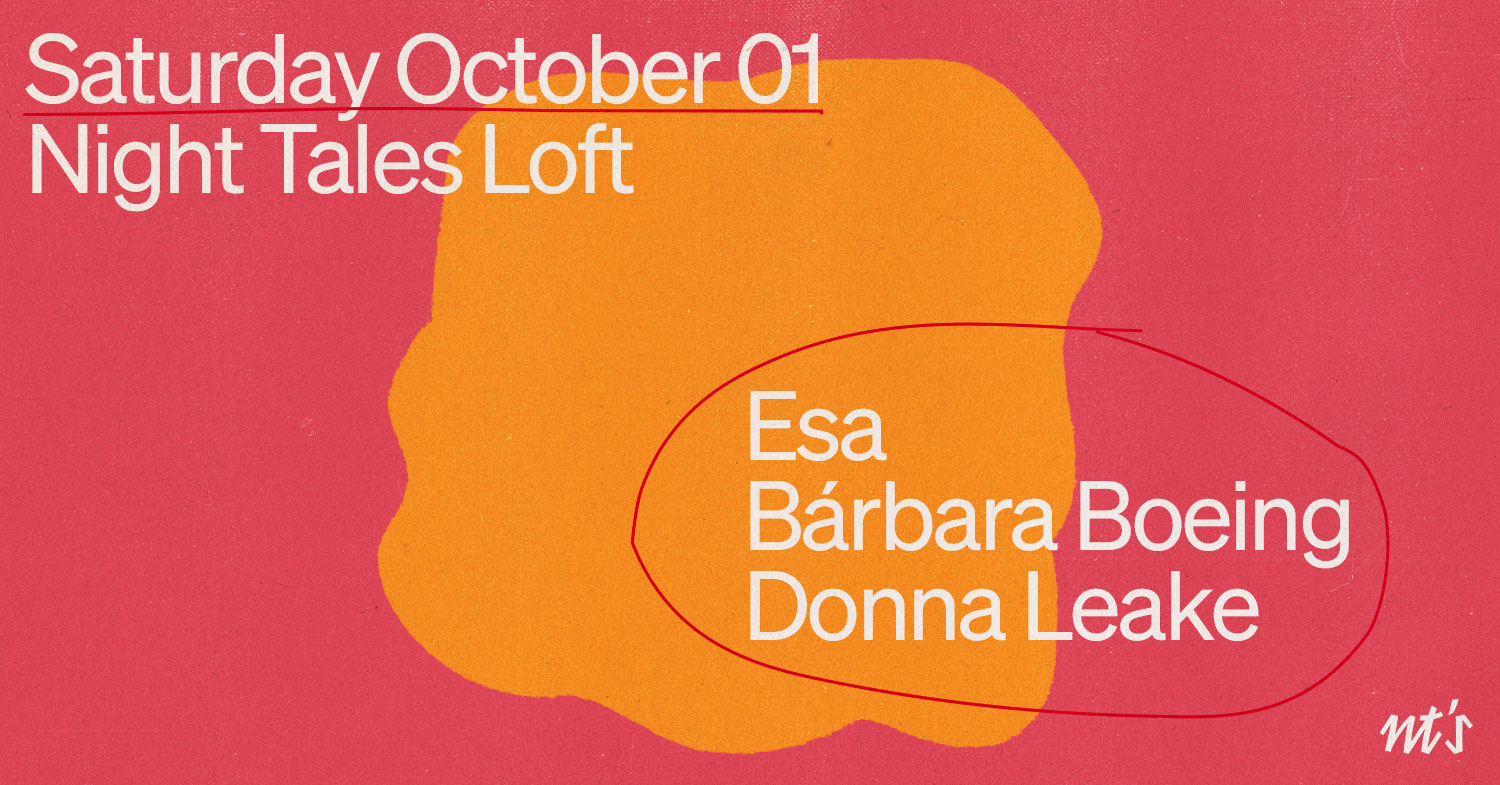 NT's Loft: Esa, Bárbara Boeing & Donna Leake - Flyer front