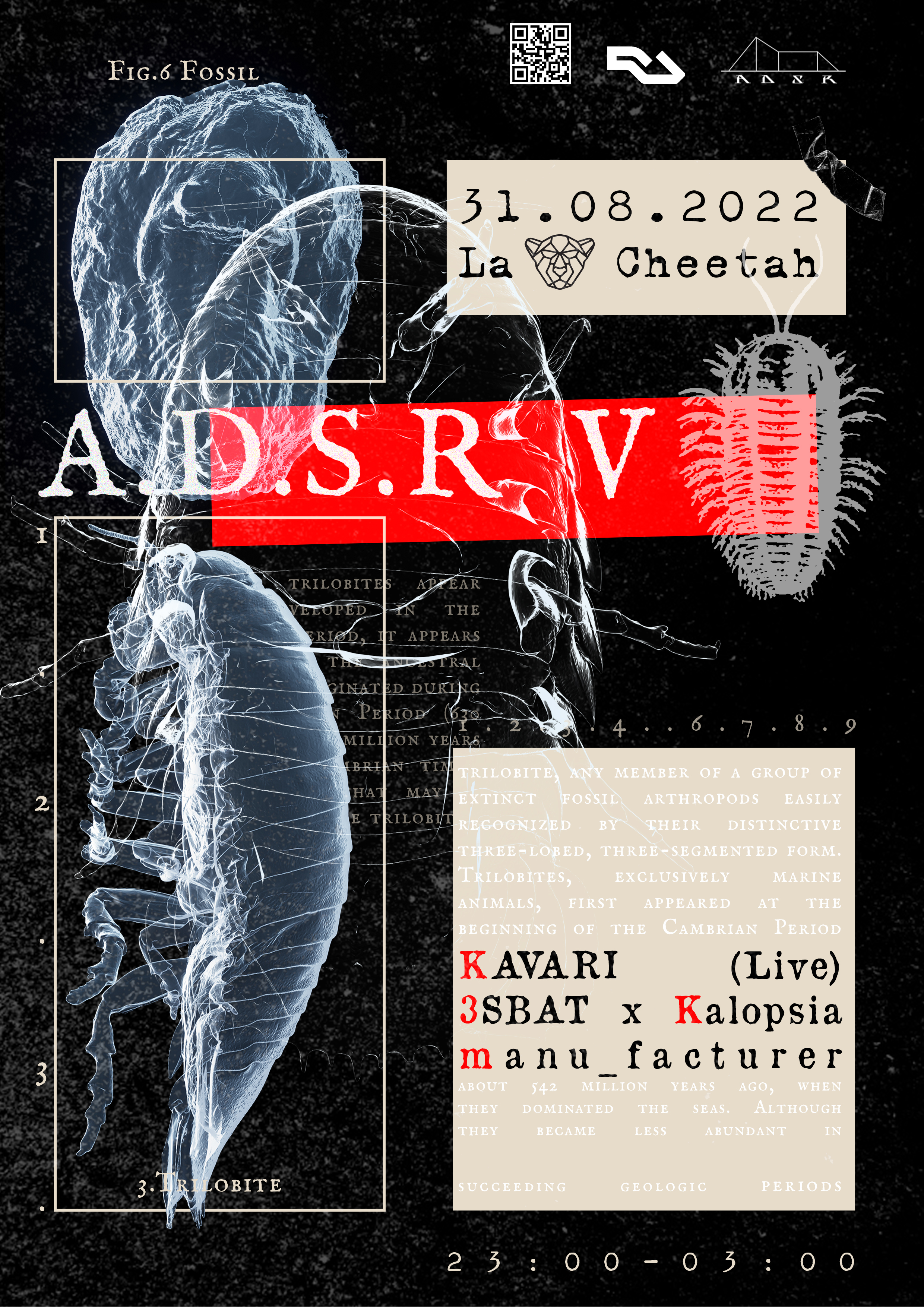 A.D.S.R V - Flyer front