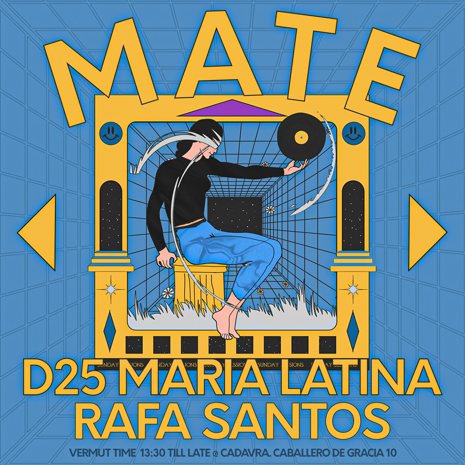 MATE Sunday Sessions: María Latina & Rafa Santos - Cara Flyer