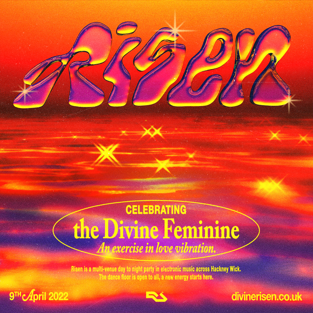 Risen Festival - Celebrating the Divine Feminine - Flyer front