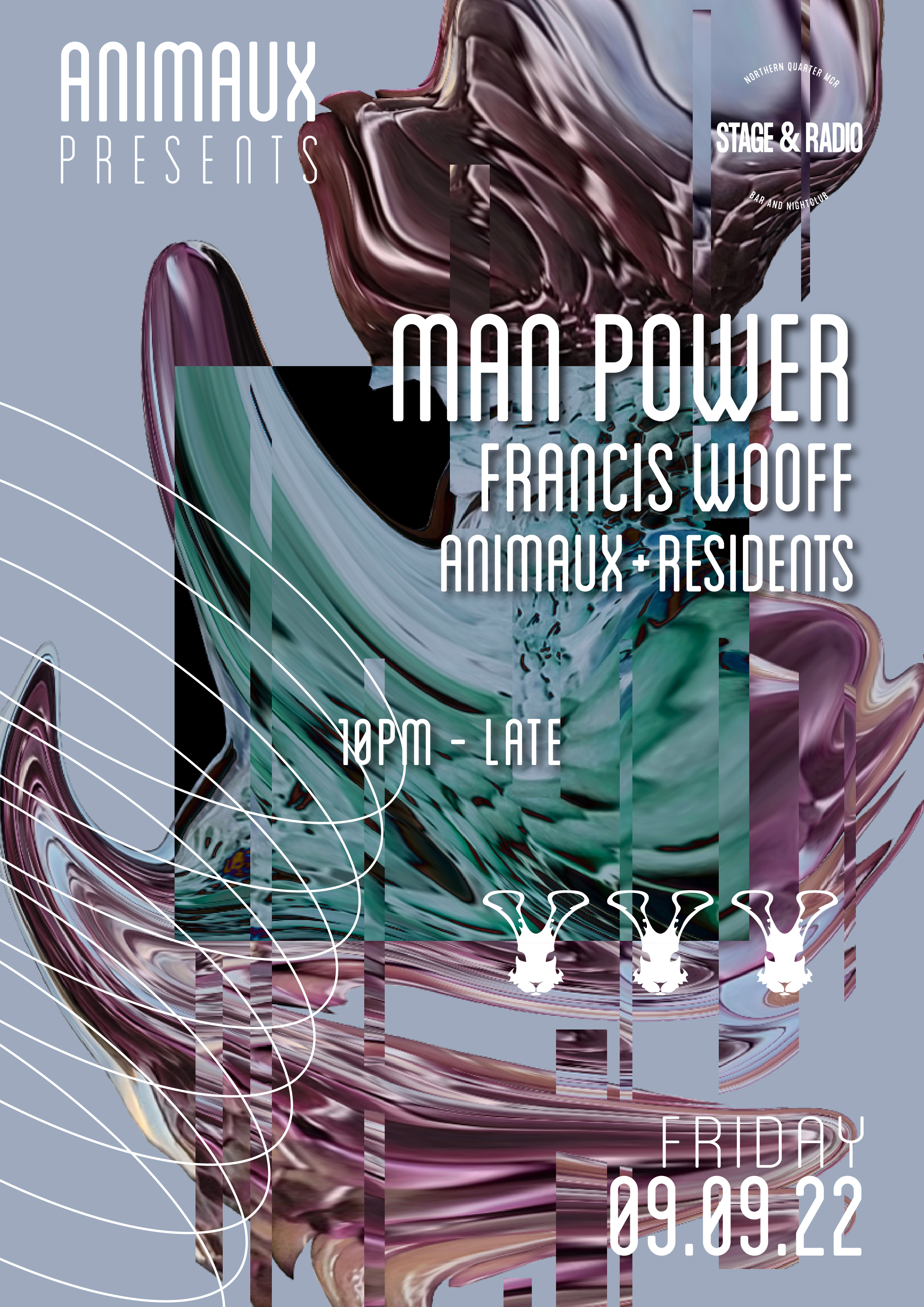 Animaux presents: Man Power (Me Me Me) - Flyer front