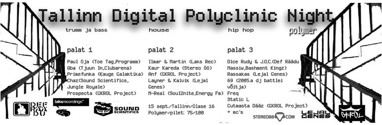 Tallinn Digital Polyclinic Night - Flyer front