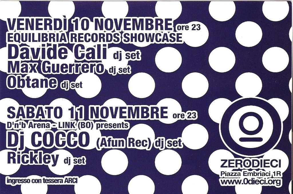 Equilibria Records Showcase - Flyer front