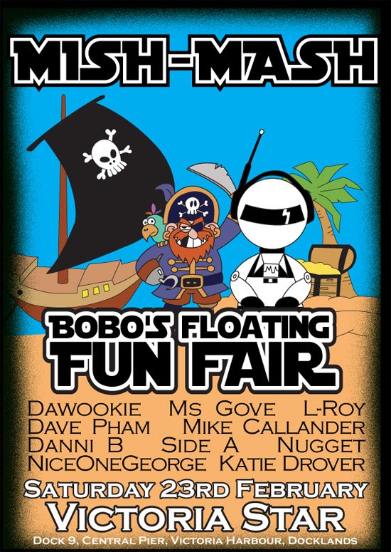Mish Mash - Bobo's Floating Fun Fair - Flyer front