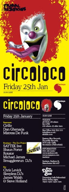 The Zoo Project Vs Circoloco - Flyer front