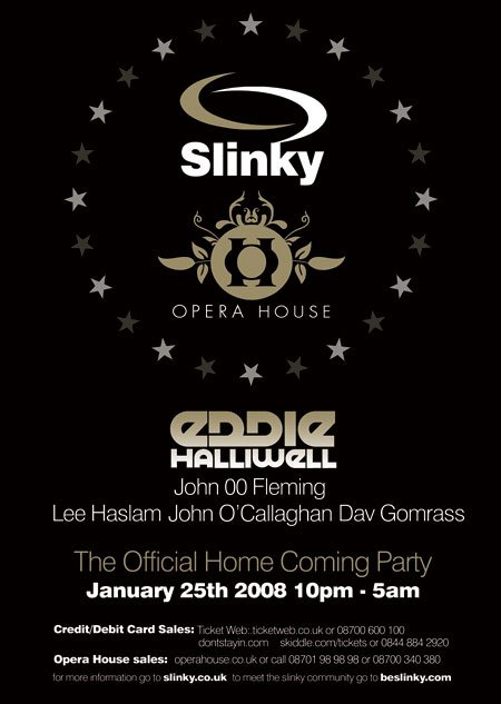 Slinky's Return To The Opera House - Flyer front