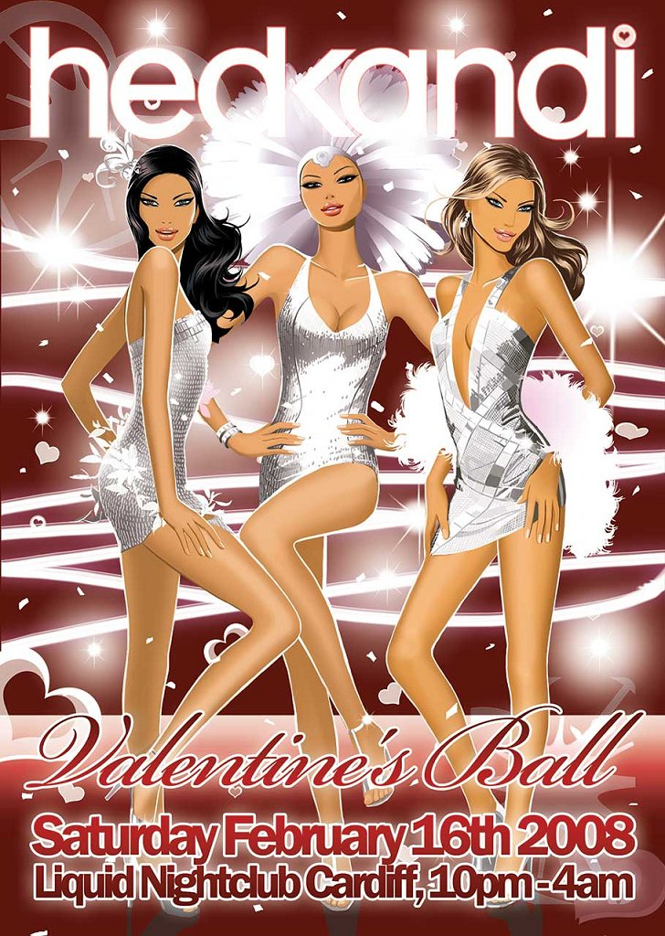 Lamerica Promotions present Hed Kandi Valentines Ball - Flyer front