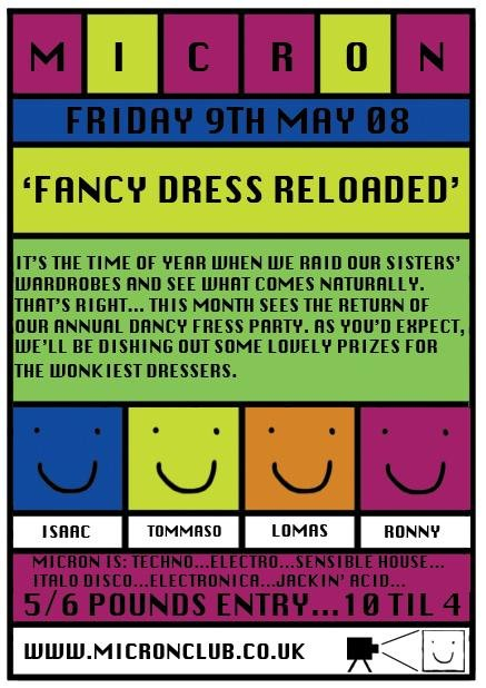 Micron: Fancy Dress Reloaded - Flyer back