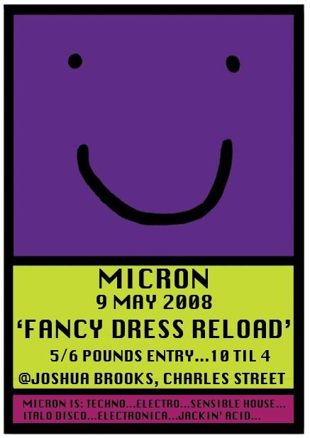 Micron: Fancy Dress Reloaded - Flyer front