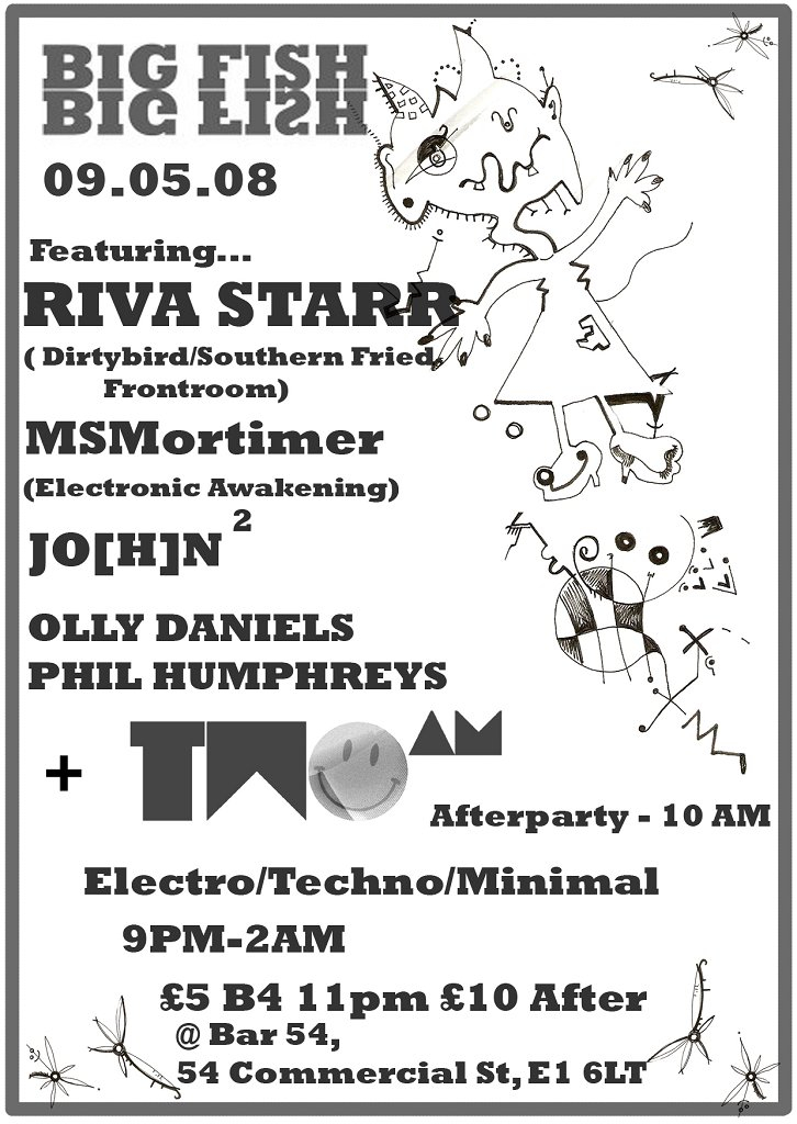Big Fish featuring Riva Starr - Flyer back