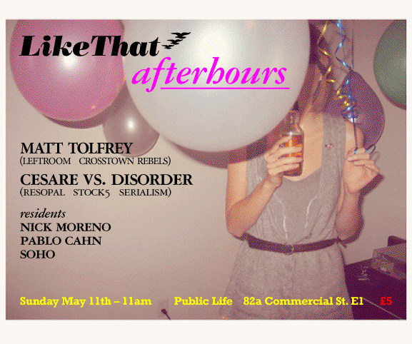 Likethat Afterparty - Flyer front