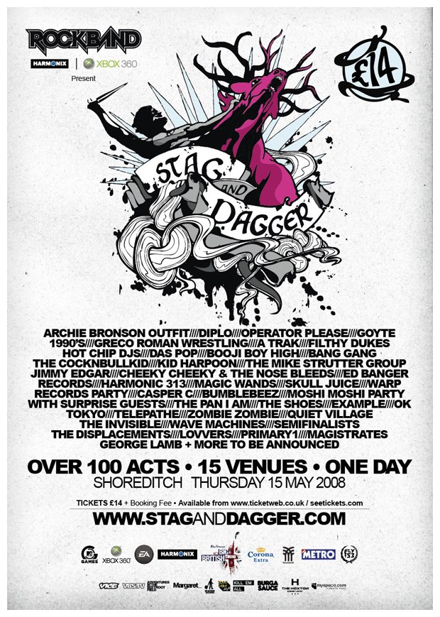 Stag & Dagger - Flyer front