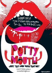 Potty Mouth Disco - Flyer front