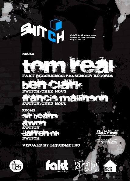 Switch - with Tom Real - Flyer back