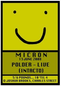 Micron Polder Album Launch Party - Flyer front