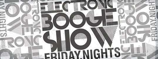 Electronic Boogie Show with Thomas JAudun - Flyer front