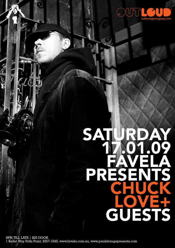 Favela Saturday presents Chuck LoveGuests - Flyer front