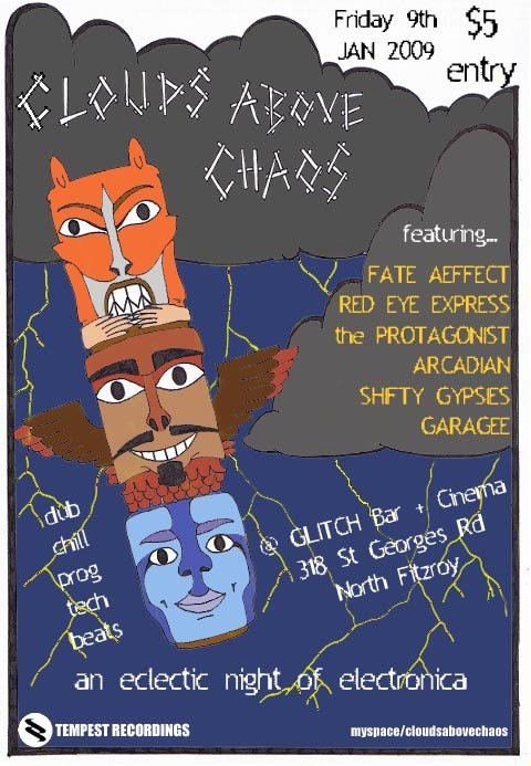 Clouds Above Chaos - Flyer front