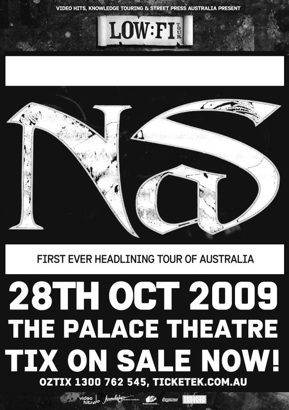 Nas - Low Fi Tour - Flyer front