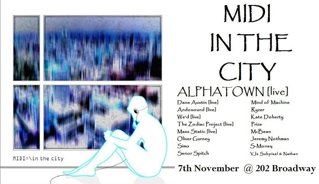 Midi In The City - Flyer front