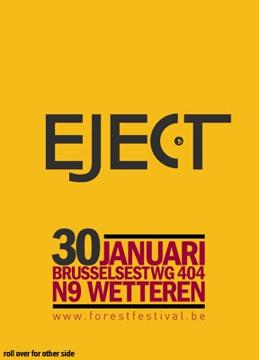 Eject - Flyer front