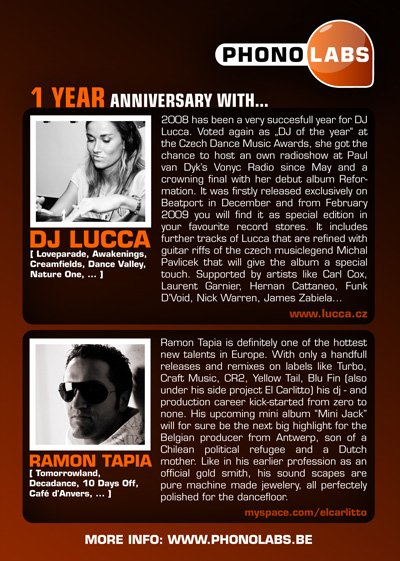 Phonolabs presents Lucca - Flyer back