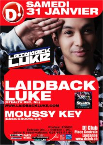 A Night with Laidback Luke - Flyer front