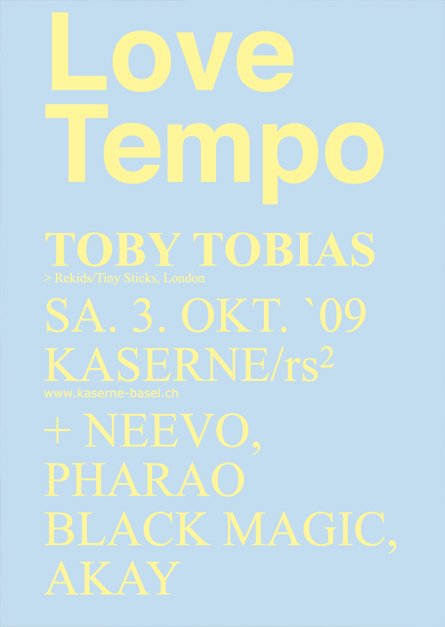 Love Tempo - Flyer front