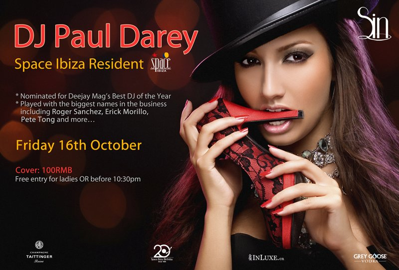 Space Ibiza Party - Flyer front
