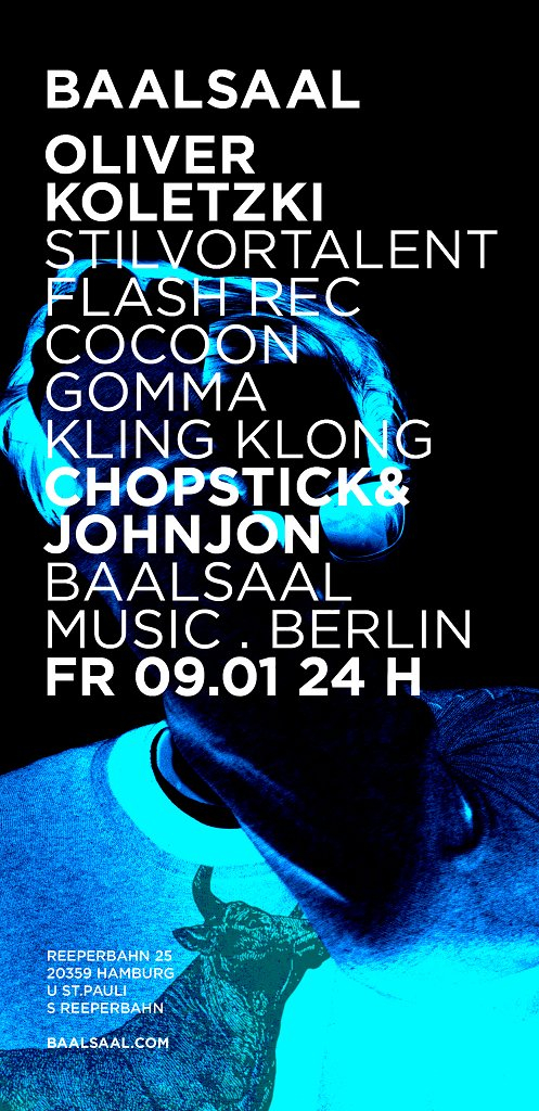 Oliver Koletzki with Chopstick & Johnjon - Flyer front